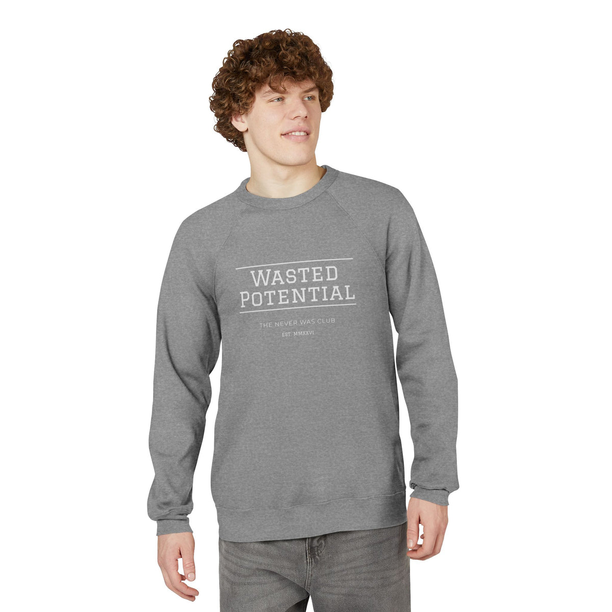Wasted Potential — The Never Was Club Crewneck | Grey