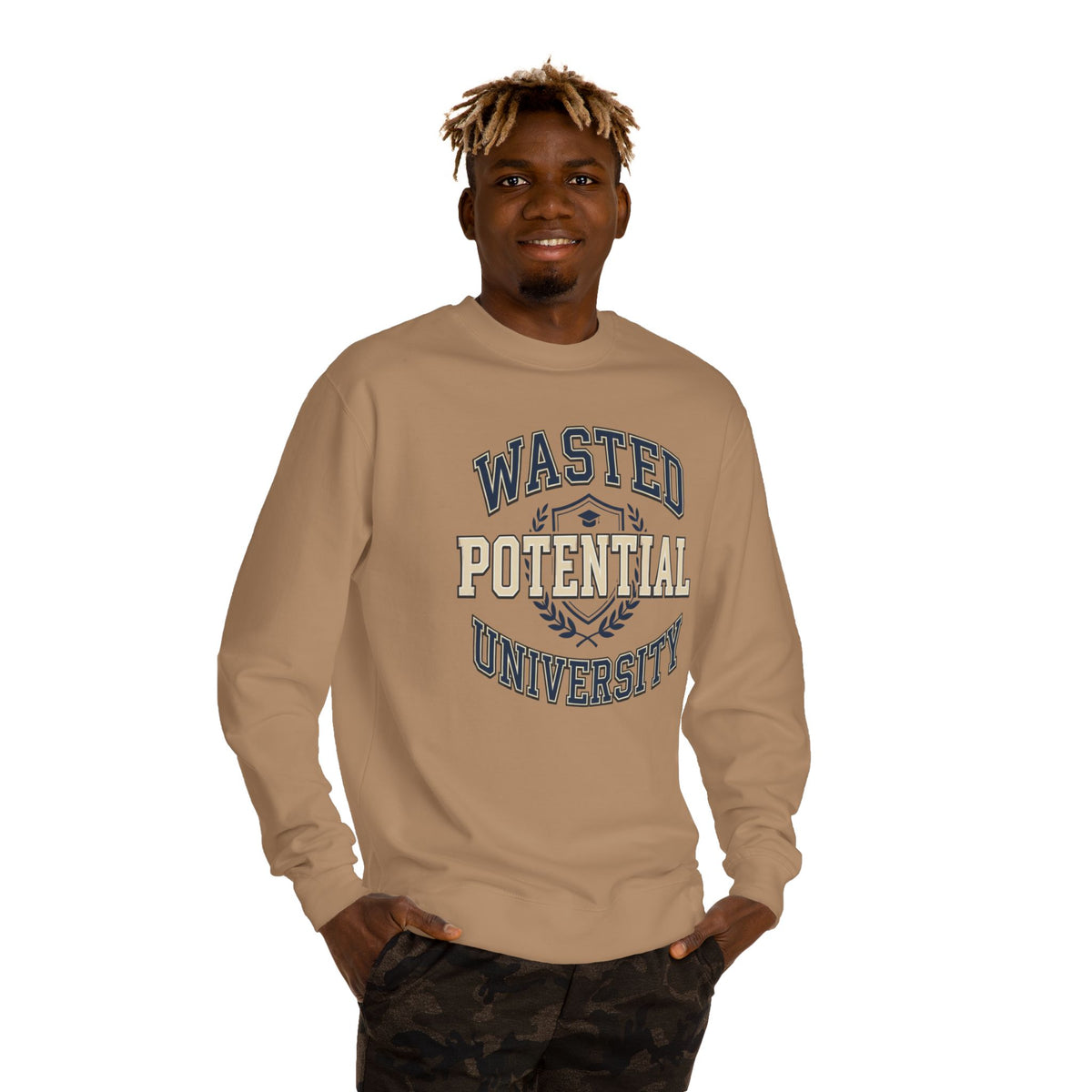Wasted Potential University Crewneck | Sandstone