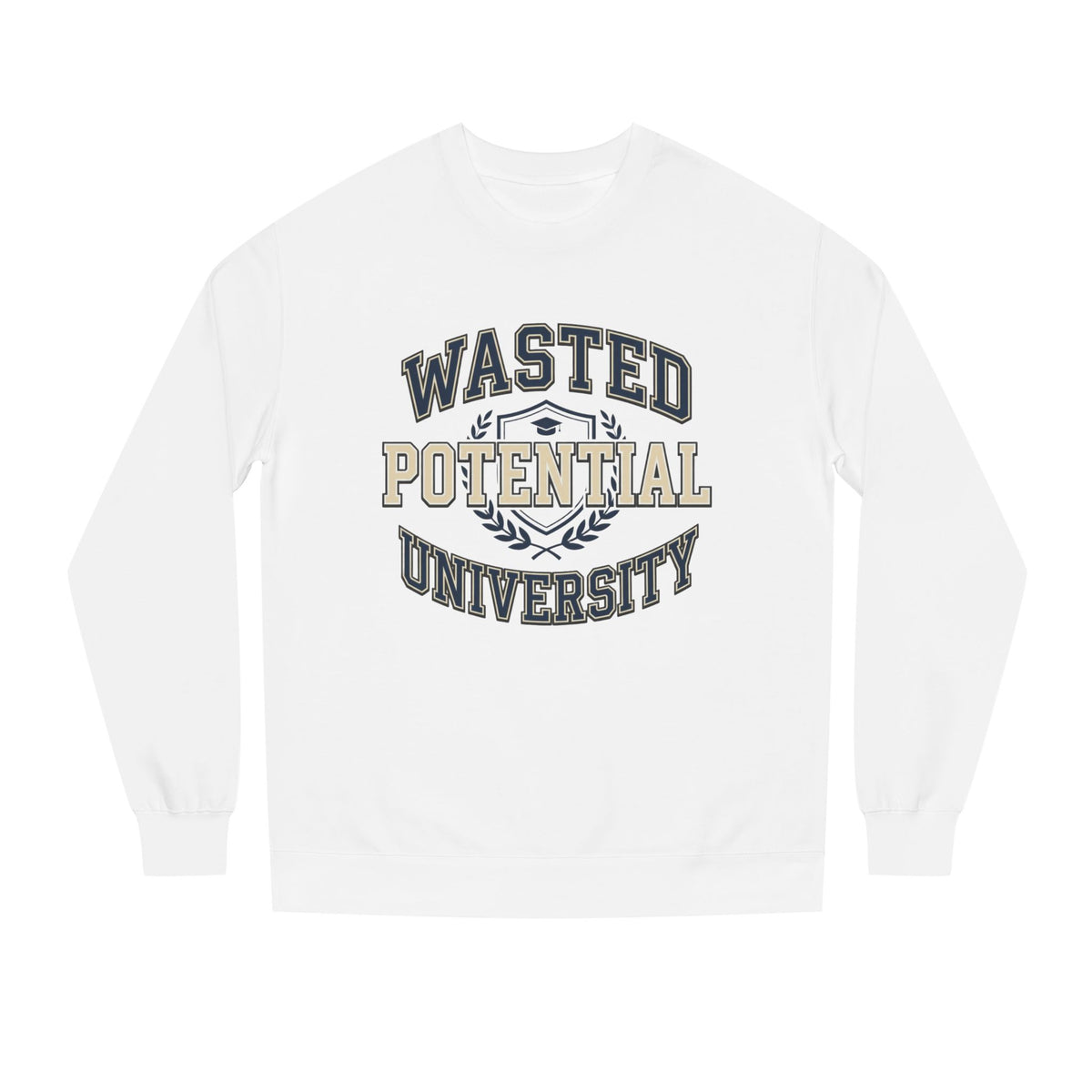 Wasted Potential University Crewneck | White