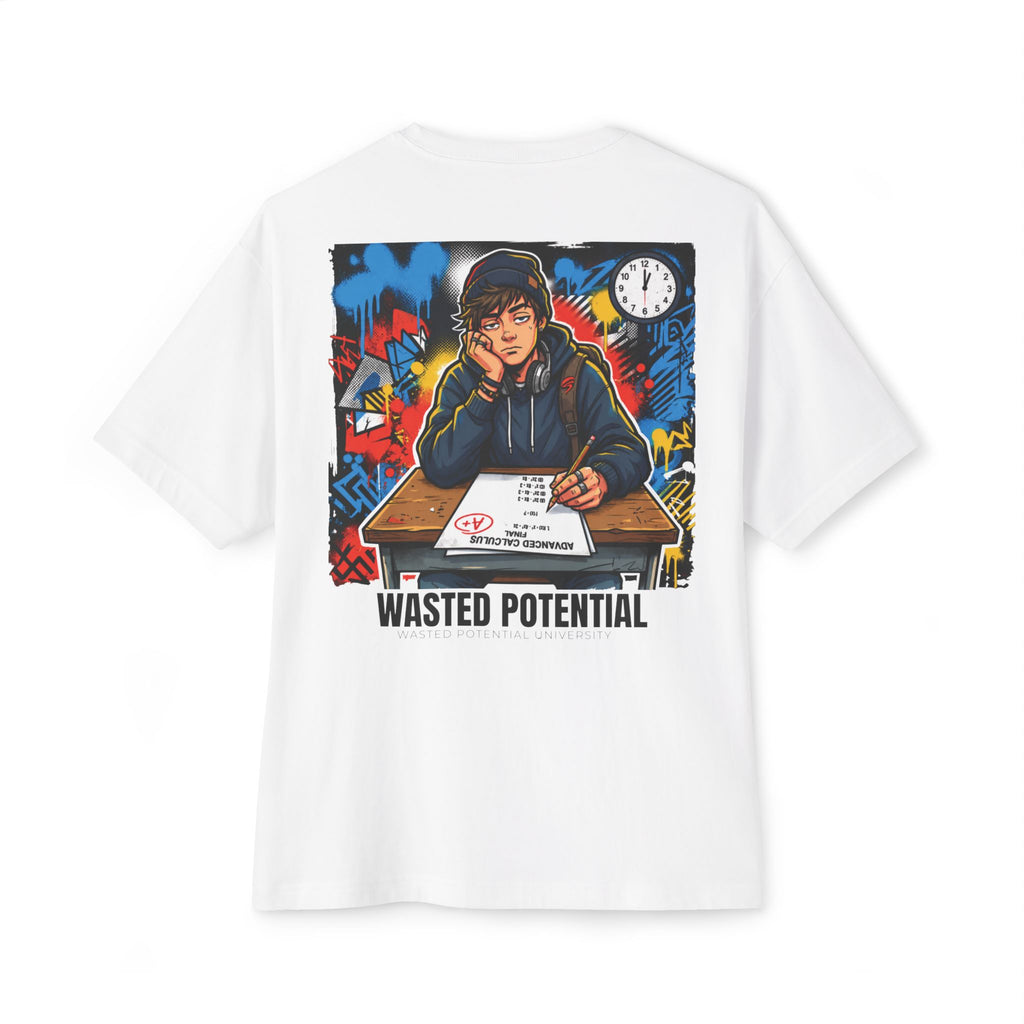 Wasted Potential — Bored Student Graphic Tee | White