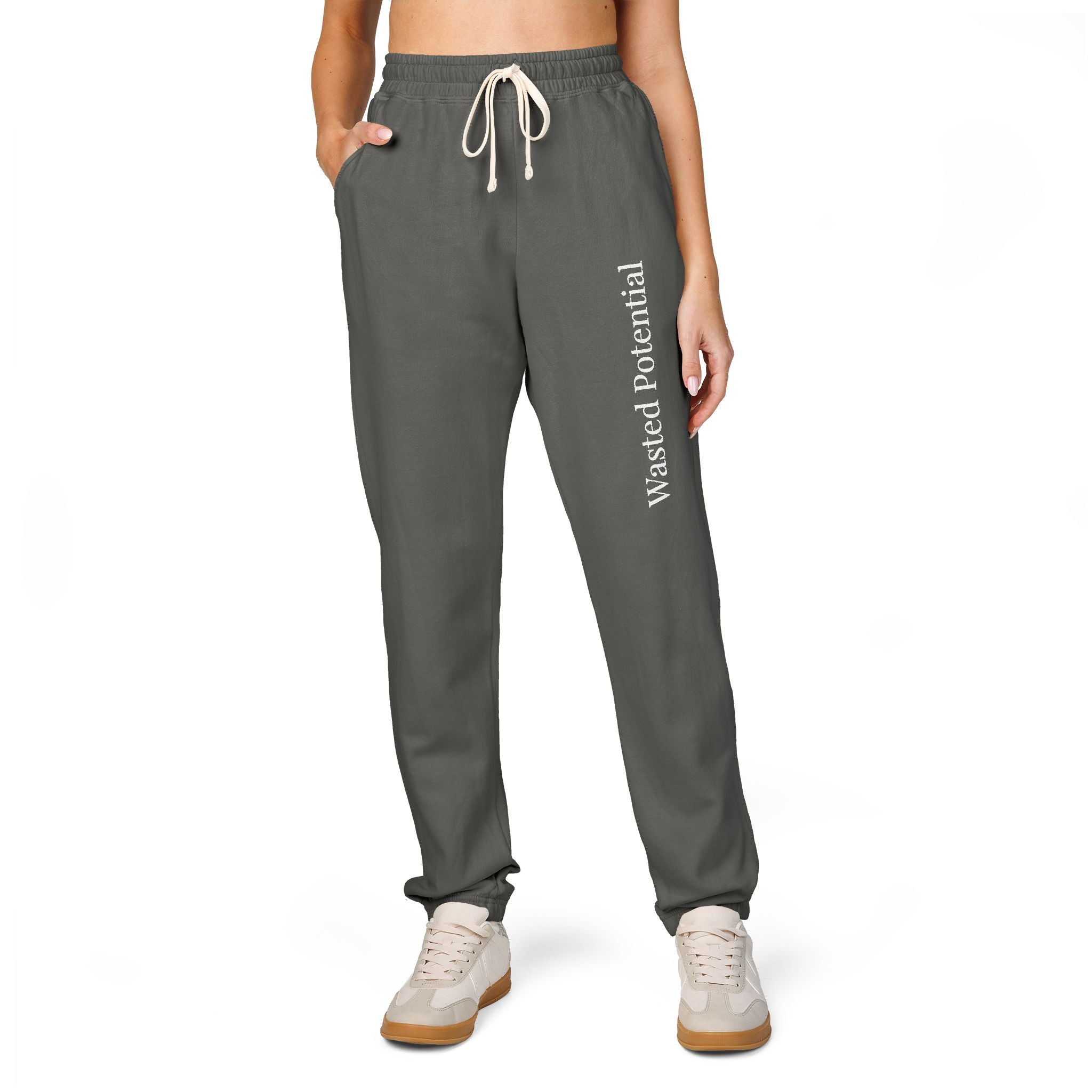 Wasted Potential — Minimal Statement Sweatpants